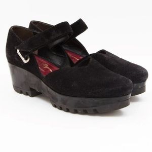 ROBERT CLERGERIE Chunky Suede Platforms Size 6.5